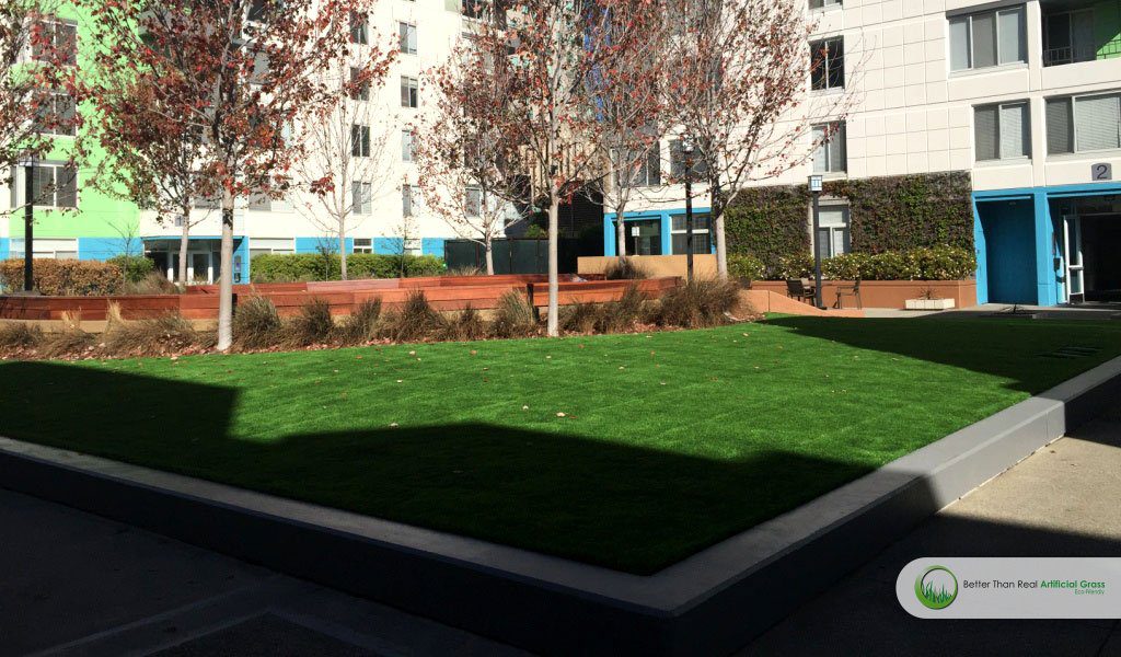 Artificial grass for corporate campuses