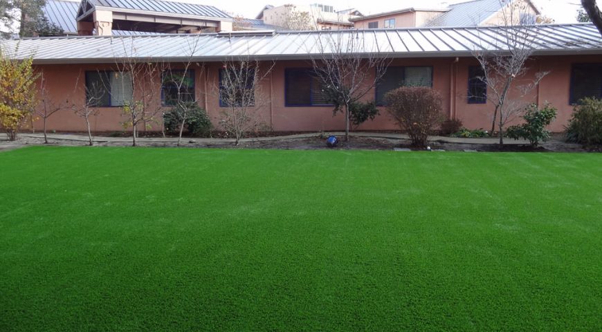 Synthetic grass commercial application in Oakland