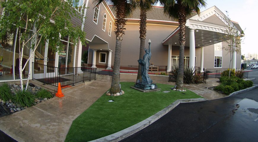 Artificial grass for businesses and commercial buildings, San Jose