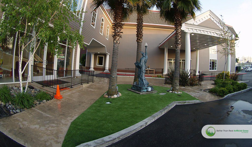 Artificial grass for businesses and commercial buildings, San Jose