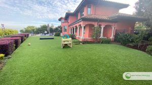 Artificial grass installation for backyard in Tiburon, San Francisco CA