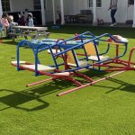 New playgrounds for children at school: the best synthetic grass