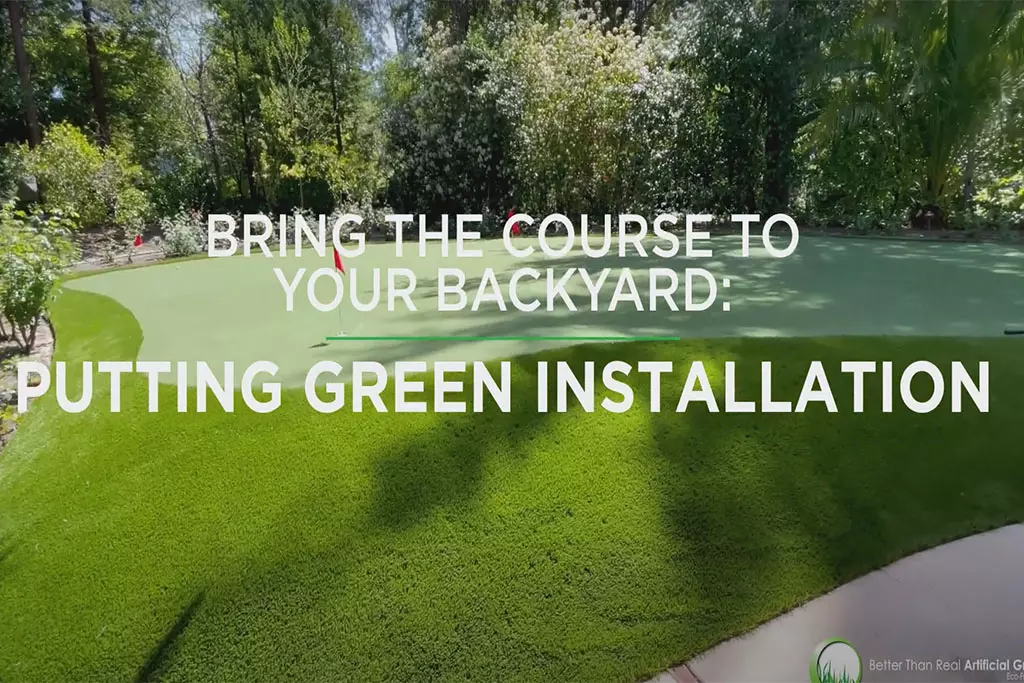 Bring the course to your backyard Putting green installation